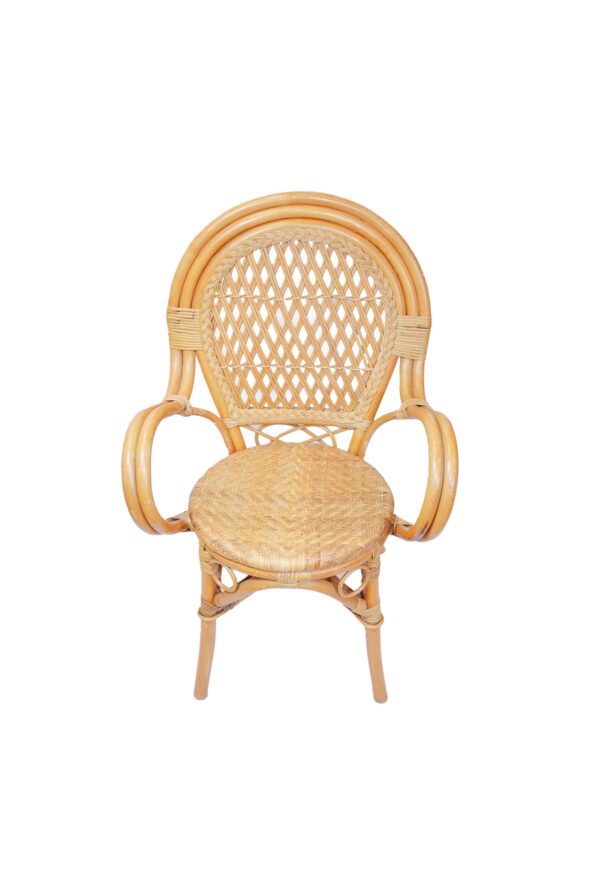 Stuhl aus Bambus zum dekorieren.